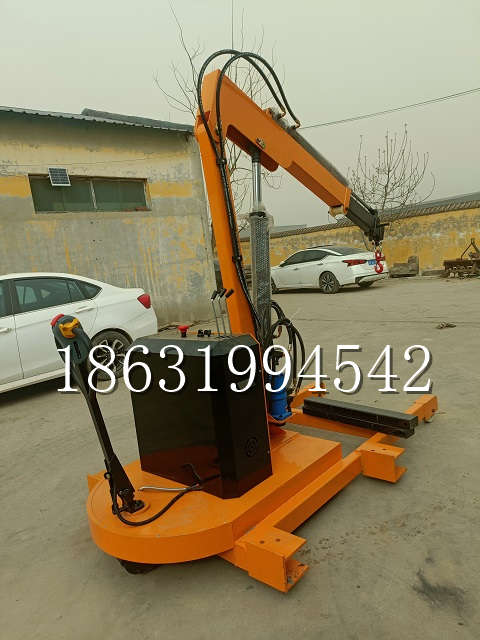 彰武县自卸车厢随车吊 自制轮式四不像起重机 四驱平板吊 5吨 贵盛